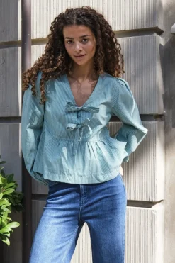Best Esmée Small Stripe Blouse Bluser & Skjorter