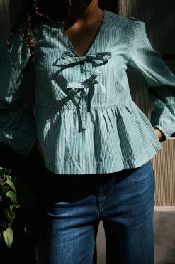 Best Esmée Small Stripe Blouse Bluser & Skjorter
