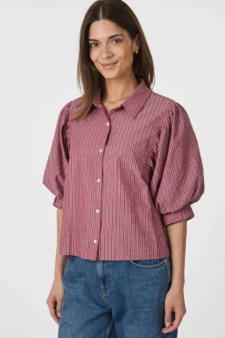 Neo Noir Bluser & Skjorter|Ammevenligt Tøj<Etta Soft Stripe Stone Shirt 166416