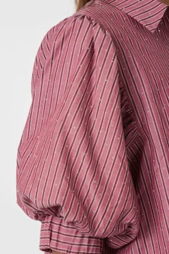 Neo Noir Bluser & Skjorter|Ammevenligt Tøj<Etta Soft Stripe Stone Shirt 166416