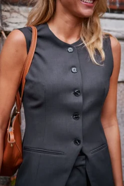 Neo Noir Veste|Ammevenligt Tøj<Fabia Structure Waistcoat 164162