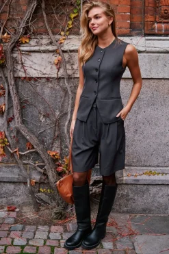 Neo Noir Veste|Ammevenligt Tøj<Fabia Structure Waistcoat 164162