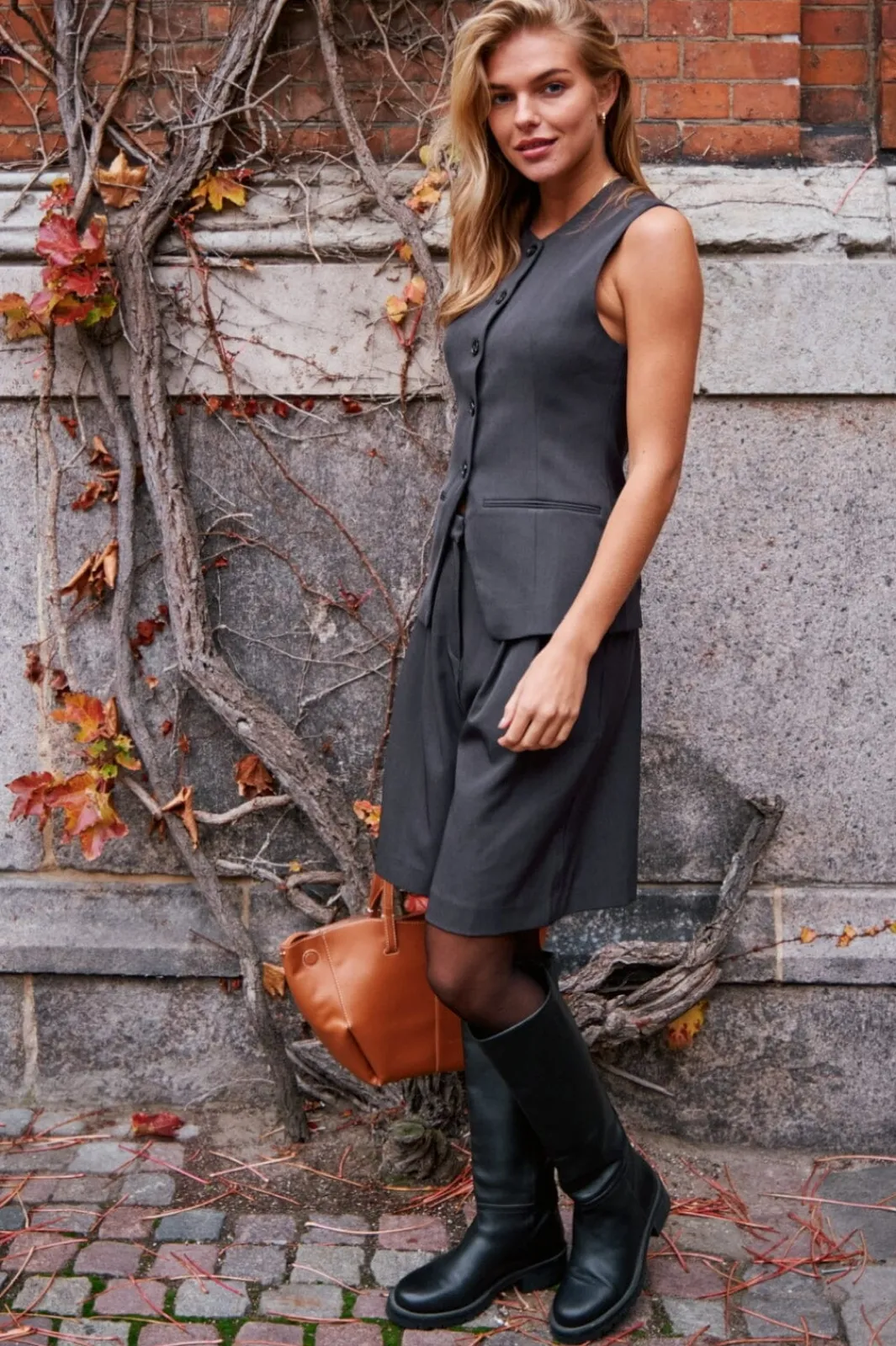 Neo Noir Veste|Ammevenligt Tøj<Fabia Structure Waistcoat 164162
