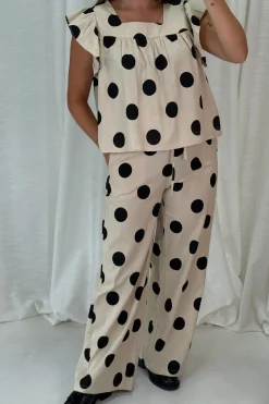 Discount Fanny Dot Pants Sæt 🛍️|Kjoler