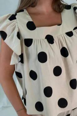 A-bee Sæt 🛍️|Bluser & Skjorter<Fanny Dot Shirt