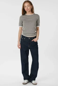Neo Noir Strik|Bluser & Skjorter<Fauna Double Knit Tee 166372