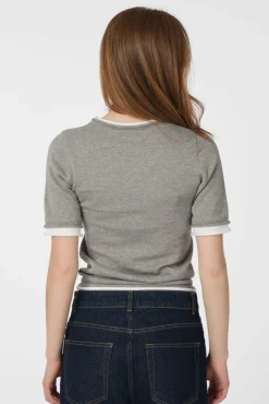 Neo Noir Strik|Bluser & Skjorter<Fauna Double Knit Tee 166372
