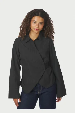 Discount Fenli Tone Stripe Shirt 167434 Bluser & Skjorter|Ammevenligt Tøj
