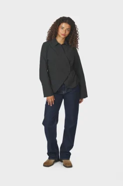 Discount Fenli Tone Stripe Shirt 167434 Bluser & Skjorter|Ammevenligt Tøj