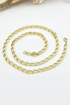 Mellow Moon Halskæder<Figaro Mesh Necklace figaro02