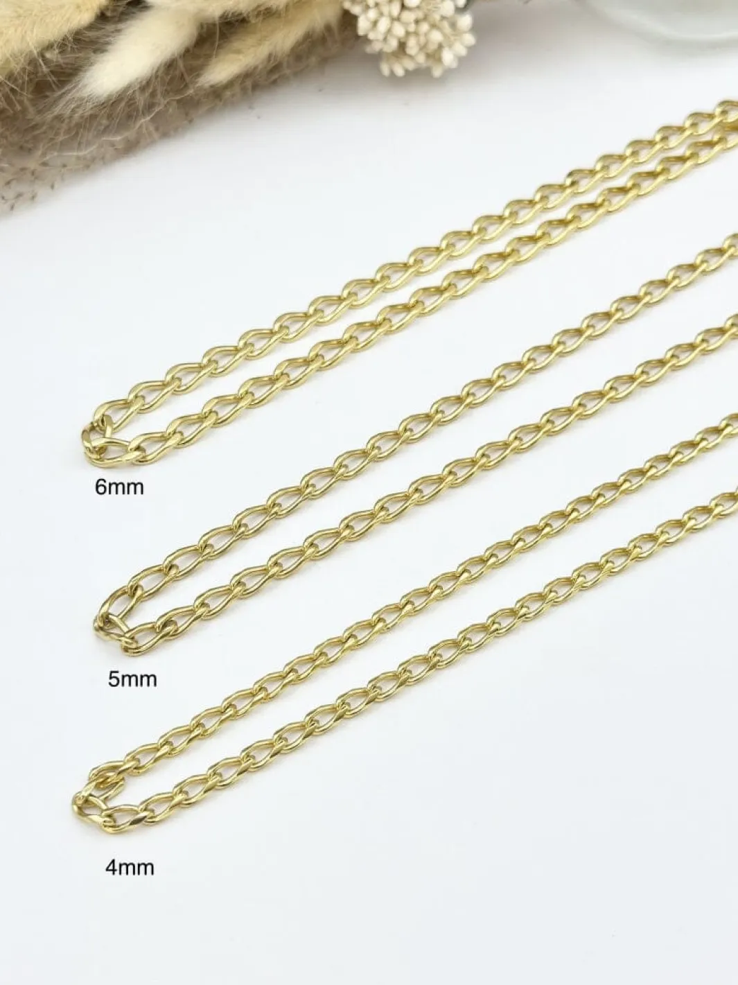 Mellow Moon Halskæder<Figaro Mesh Necklace figaro02