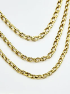 Mellow Moon Halskæder<Figaro Mesh Necklace figaro02