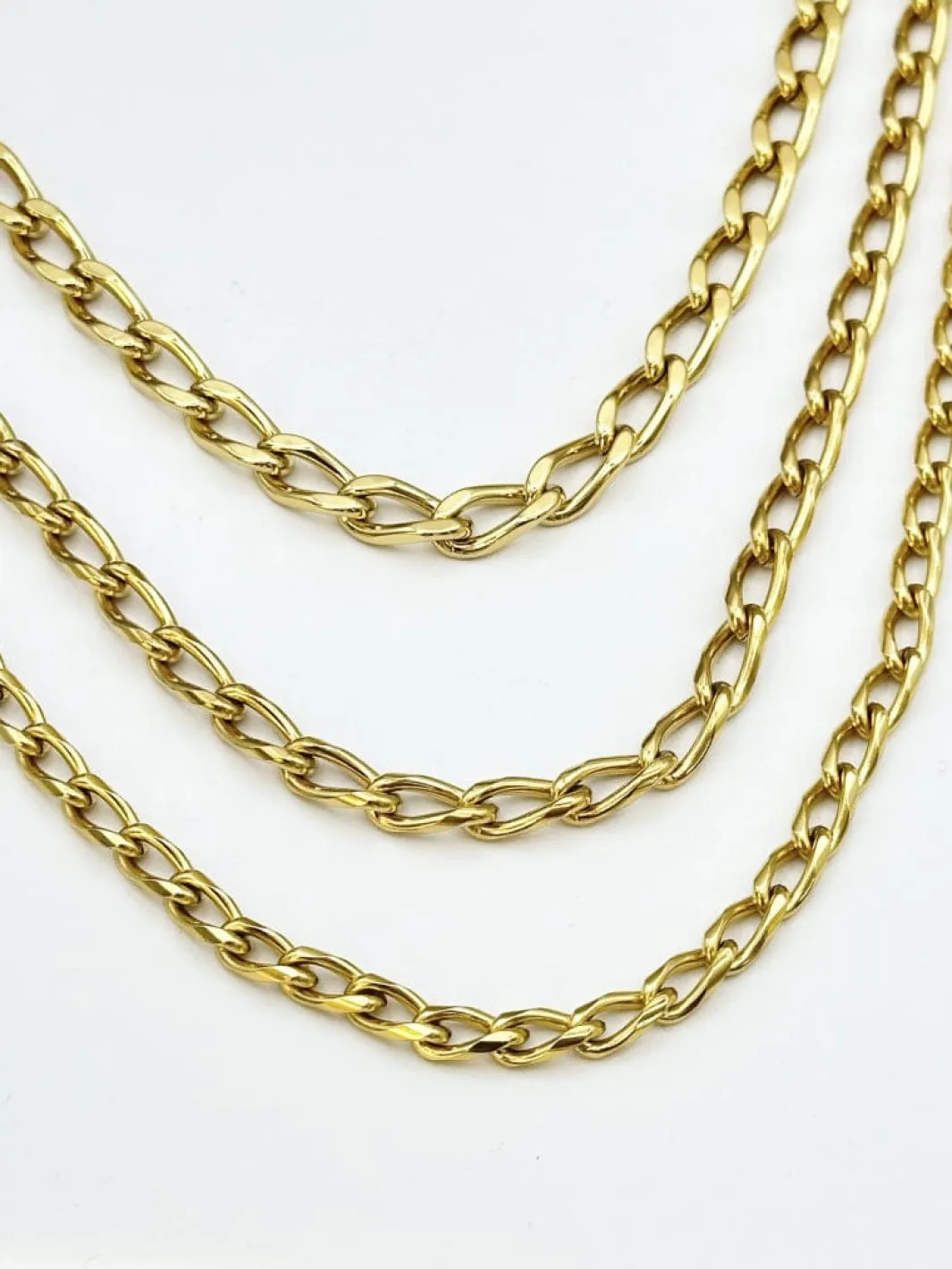 Mellow Moon Halskæder<Figaro Mesh Necklace figaro02
