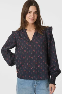 Neo Noir Bluser & Skjorter<Filja Fine Print Blouse 166551