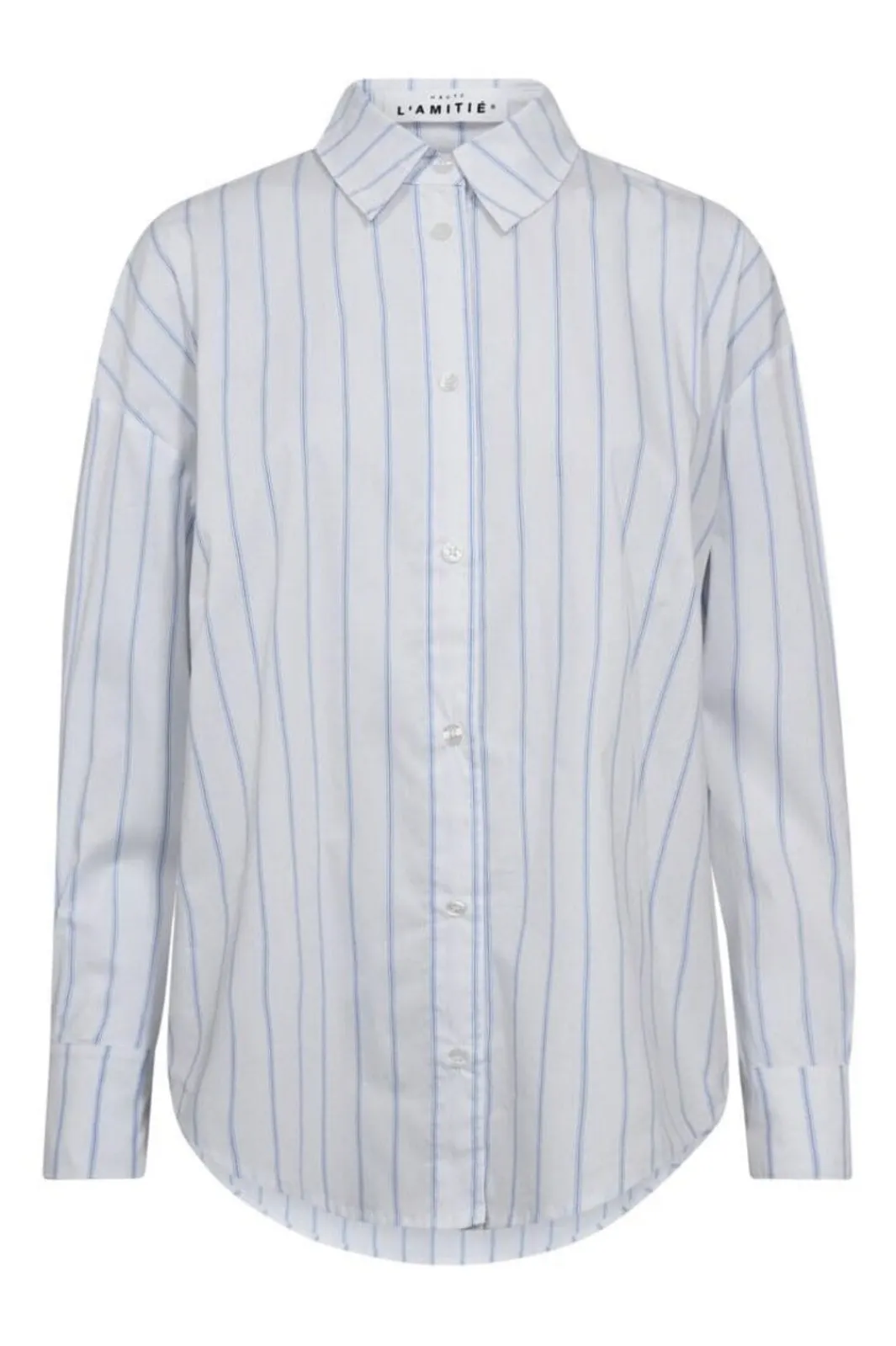 Haute L'Amitié Bluser & Skjorter|Ammevenligt Tøj<Fine Line Twist Bow Shirt HL10210
