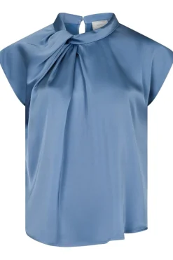Neo Noir T-Shirts & Toppe<Fleur Drapy Satin Blouse