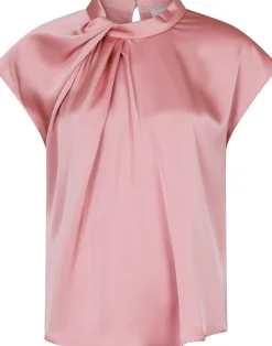 Hot Fleur Drapy Satin Blouse T-Shirts & Toppe
