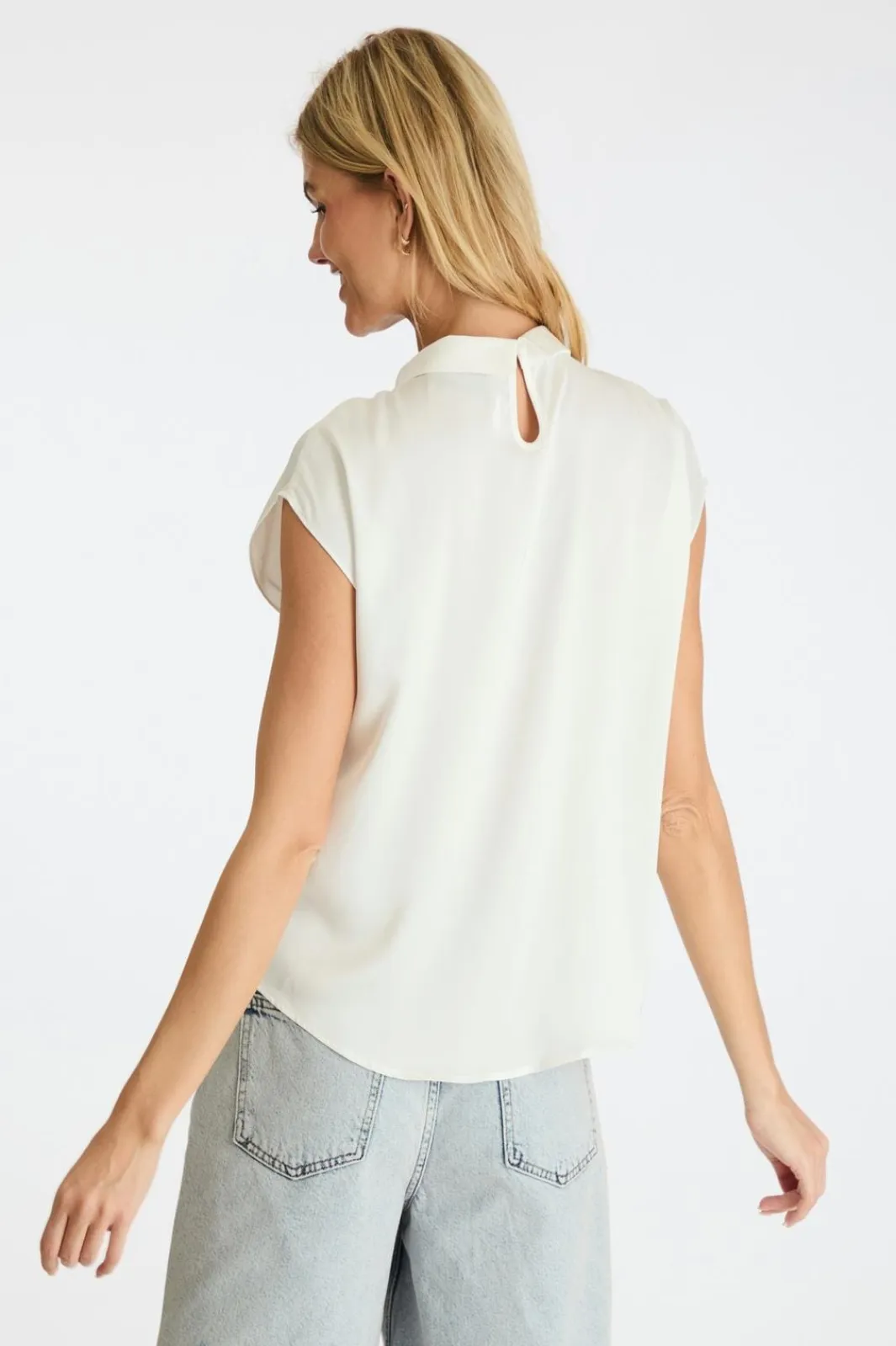 Neo Noir Bluser & Skjorter<Fleur Drapy Satin Blouse