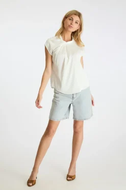 Neo Noir Bluser & Skjorter<Fleur Drapy Satin Blouse