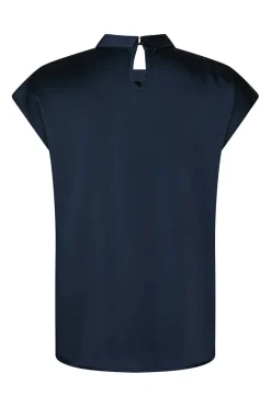 Best Fleur Drapy Satin Blouse 160990 Bluser & Skjorter