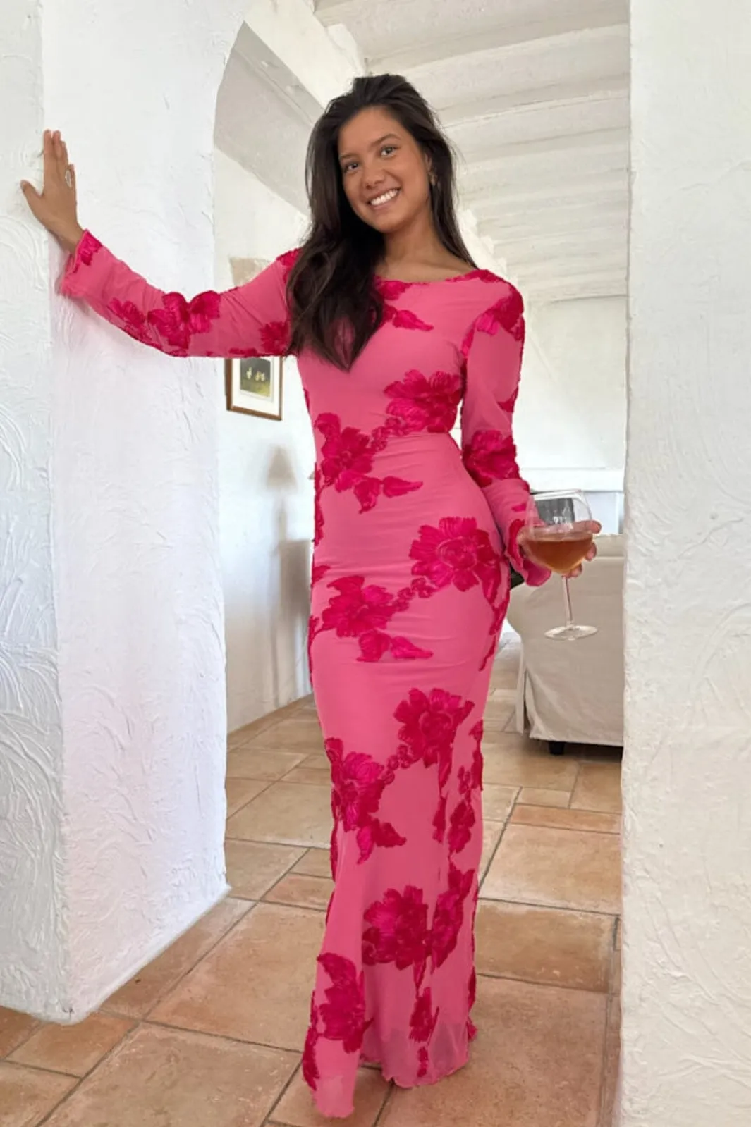 BYIC Kjoler<Floraic Mesh Dress A23862