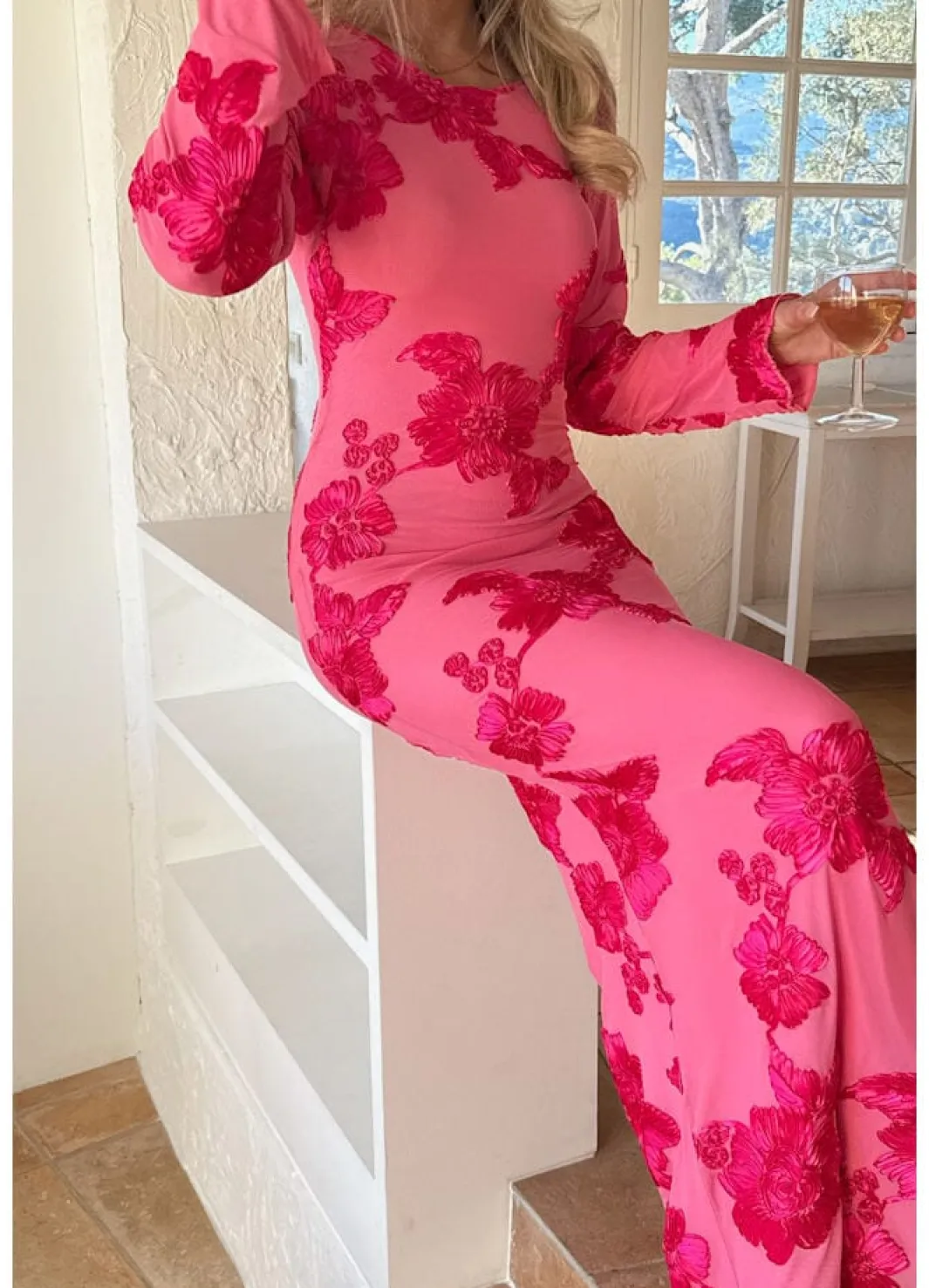 BYIC Kjoler<Floraic Mesh Dress A23862