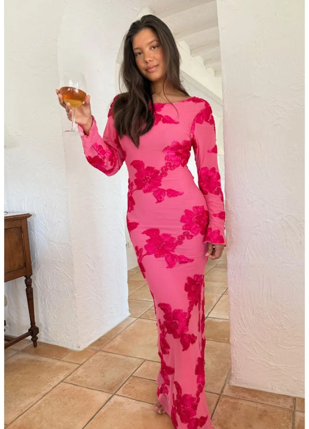 BYIC Kjoler<Floraic Mesh Dress A23862