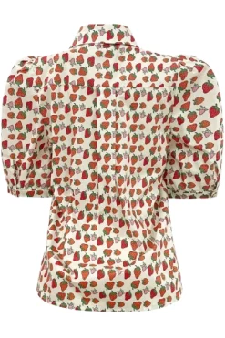 Discount Flora-Ss-Blouse 22181 Bluser & Skjorter