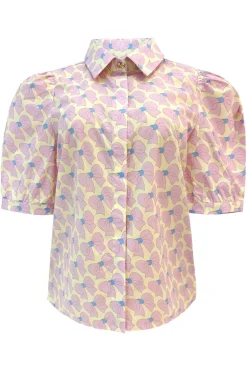 Best Flora-Ss-Blouse 22181 Bluser & Skjorter|Ammevenligt Tøj