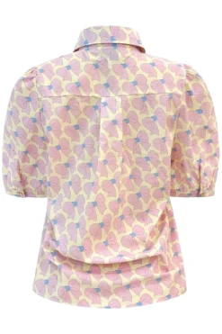 Best Flora-Ss-Blouse 22181 Bluser & Skjorter|Ammevenligt Tøj