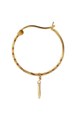 New Flow Creol With Hammered Pendant Øreringe