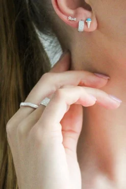 New Forgyldt ørering Øreringe