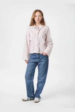 Neo Noir Bluser & Skjorter<Francesca Stripe Shirt 981
