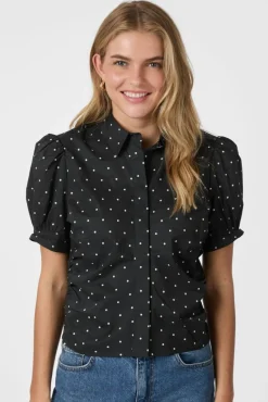 Hot Frannie Dot Shirt 166006 Bluser & Skjorter|Ammevenligt Tøj