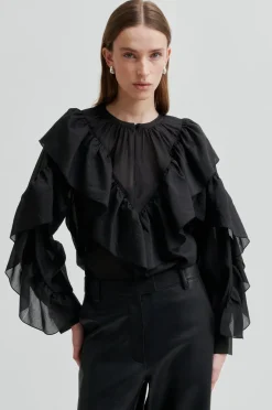 Hot Fria Frill Blouse 60121 Bluser & Skjorter