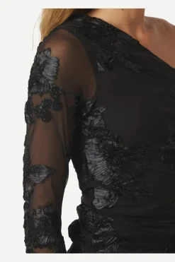 Neo Noir Bluser & Skjorter<Friana Big Flower Mesh Blouse 167272