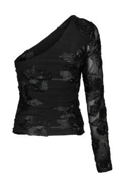 Neo Noir Bluser & Skjorter<Friana Big Flower Mesh Blouse 167272