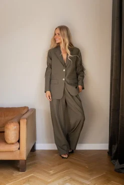 Molly&My x Julie Elgaard Sæt 🛍️|Jakkesæt<Frida String Structure Blazer 167115