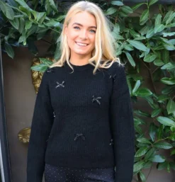 Liberte Strik|Bluser & Skjorter<Fro Bow Pullover 22104