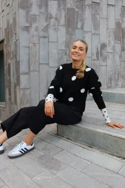 Best Fro Dot Pullover 22344 Strik|Bluser & Skjorter