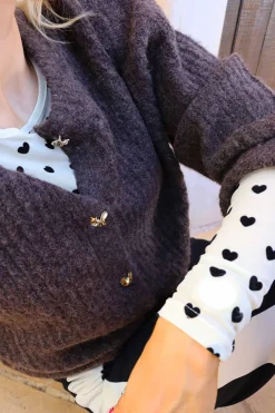 Liberte Cardigans|Ammevenligt Tøj<Fro O-Neck Cardigan 22260