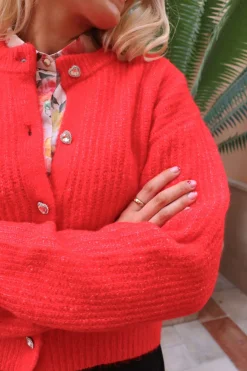 Liberte Cardigans|Ammevenligt Tøj<Fro O-Neck Cardigan 22260