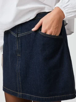 Neo Noir Nederdele<Gabani Denim Skirt 164288