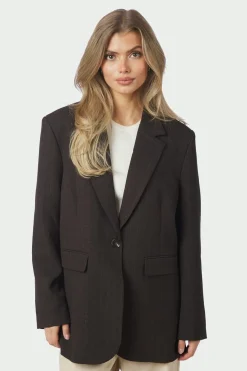 Neo Noir Blazere<Gaby Pinstripe Blazer 168204