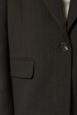 Neo Noir Blazere<Gaby Pinstripe Blazer 168204