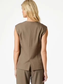 Outlet Gamina Structure Waistcoat T-Shirts & Toppe|Ammevenligt Tøj