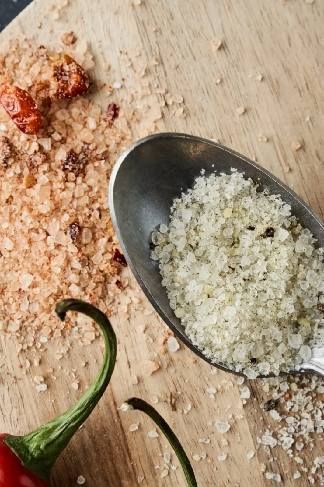 Nicolas Vahé Salte & Krydderier<Gaveæske, Parmesan & Basil salt & Chilli salt