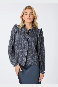 Neo Noir Bluser & Skjorter|Ammevenligt Tøj<Gemmi Zigzag Duo Blouse