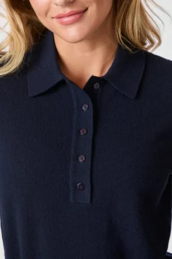 Best Genea Knit Polo Blouse 163891 Bluser & Skjorter