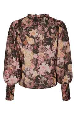 Neo Noir Bluser & Skjorter|Ammevenligt Tøj<Gilda Big Flower Blouse 166925